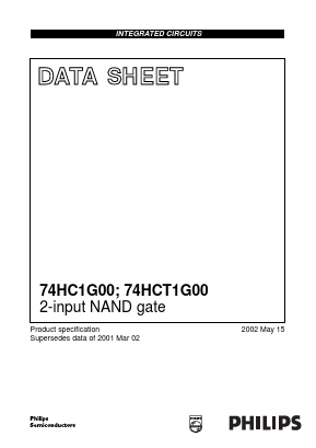 74HC1G00 Datasheet PDF Philips Electronics