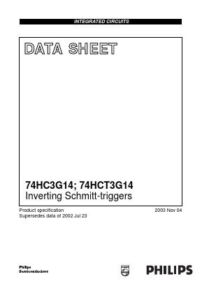 74HCT3G14DC Datasheet PDF Philips Electronics