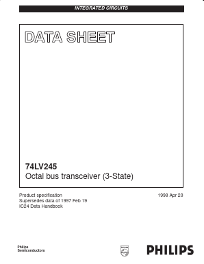 74LV245N Datasheet PDF Philips Electronics