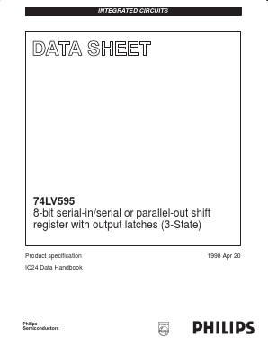 74LV595N Datasheet PDF Philips Electronics