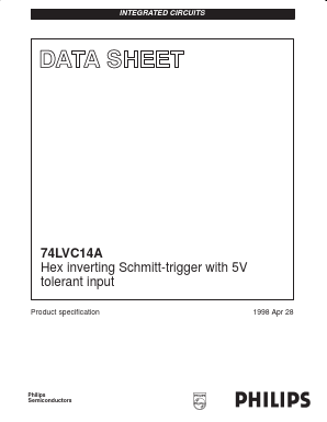 74LVC14APWDH Datasheet PDF Philips Electronics