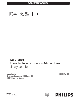 74LVC169 Datasheet PDF Philips Electronics