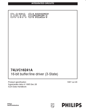 74LVC16241A Datasheet PDF Philips Electronics