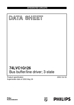 74LVC1G126GV Datasheet PDF Philips Electronics