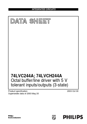 74LVCH244APW Datasheet PDF Philips Electronics