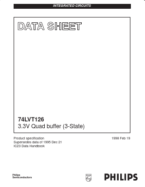 74LVT126 Datasheet PDF Philips Electronics