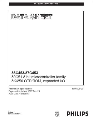 83C453 Datasheet PDF Philips Electronics