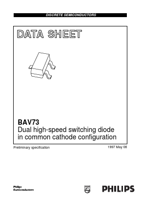 BAV73 Datasheet PDF Philips Electronics