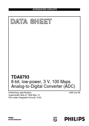 TDA8793 Datasheet PDF Philips Electronics