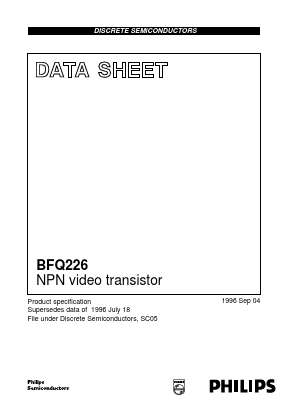 BFQ226 Datasheet PDF Philips Electronics