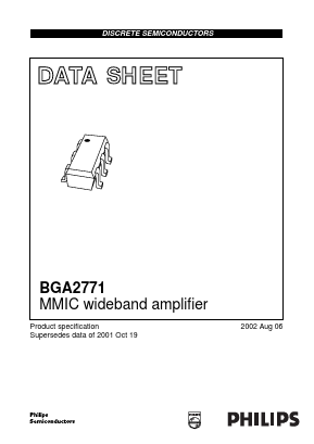 BGA2771 Datasheet PDF Philips Electronics