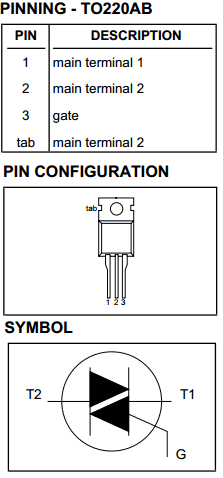 BT139-600F Datasheet PDF Philips Electronics