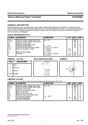 BU4525DF Datasheet PDF Philips Electronics