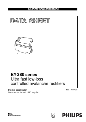 BYG80 Datasheet PDF Philips Electronics