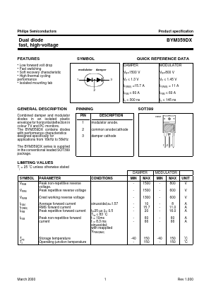 BYM359DX Datasheet PDF Philips Electronics