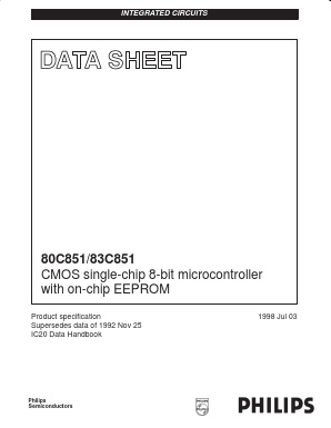 S80C851-4N44 Datasheet PDF Philips Electronics