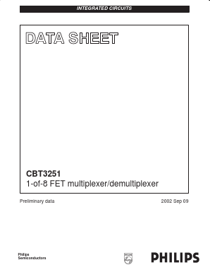CBT3251 Datasheet PDF Philips Electronics