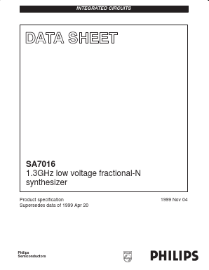 SA7016 Datasheet PDF Philips Electronics