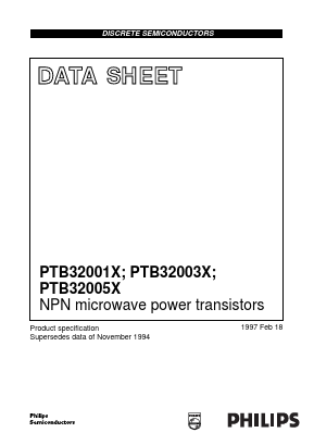 PTB32003X Datasheet PDF Philips Electronics