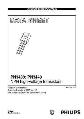 PN3439 Datasheet PDF Philips Electronics