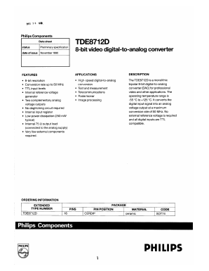 TDE8712D Datasheet PDF Philips Electronics