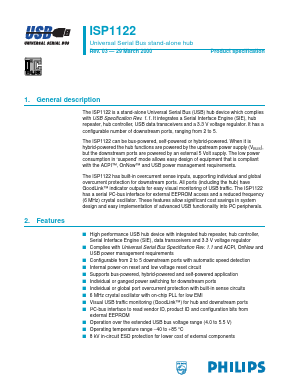 ISP1122D Datasheet PDF Philips Electronics