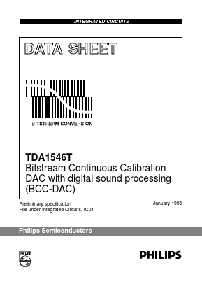 TDA1546T Datasheet PDF Philips Electronics
