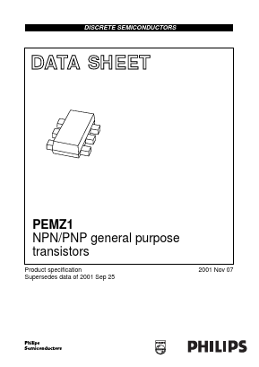 PEMZ1 Datasheet PDF Philips Electronics