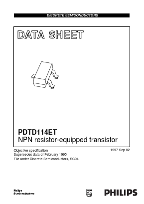 PDTD114ET Datasheet PDF Philips Electronics
