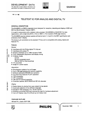 SAA9042 Datasheet PDF Philips Electronics