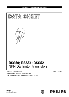 BSS52 Datasheet PDF Philips Electronics