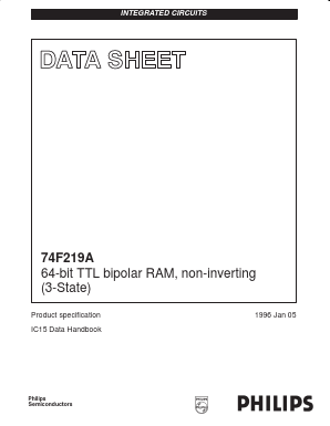 N74F219AN Datasheet PDF Philips Electronics