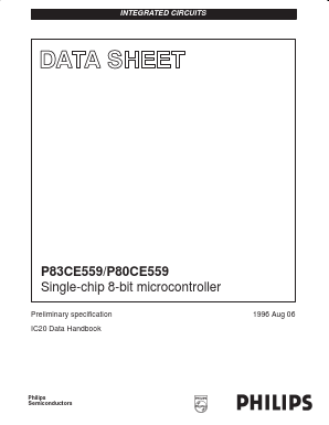 P80CE559EBB/01 Datasheet PDF Philips Electronics