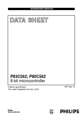 P80CE562EHA Datasheet PDF Philips Electronics