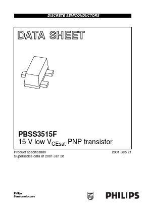 PBSS3515F Datasheet PDF Philips Electronics