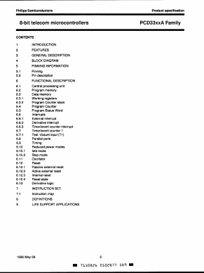 PCD33XXA Datasheet PDF Philips Electronics