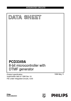 PCD3349 Datasheet PDF Philips Electronics