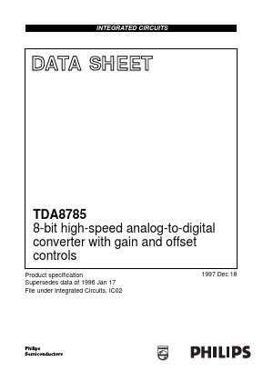 TDA8785H Datasheet PDF Philips Electronics