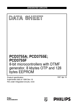 PCD3755AH Datasheet PDF Philips Electronics