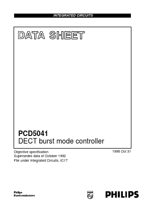 PCD5041 Datasheet PDF Philips Electronics