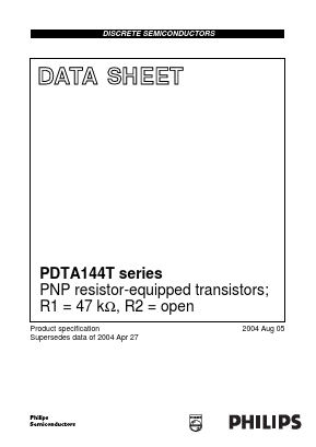 PDTA144T Datasheet PDF Philips Electronics