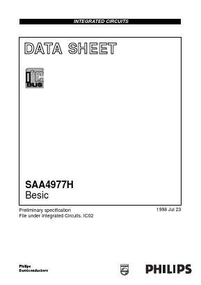SAA4977H/V1/002 Datasheet PDF Philips Electronics