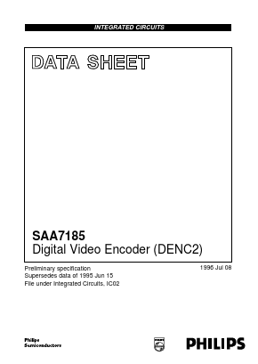 SAA7185WP Datasheet PDF Philips Electronics