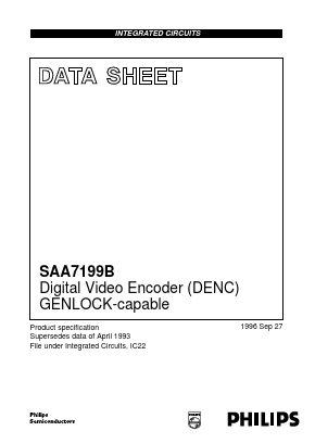 SAA7199B Datasheet PDF Philips Electronics