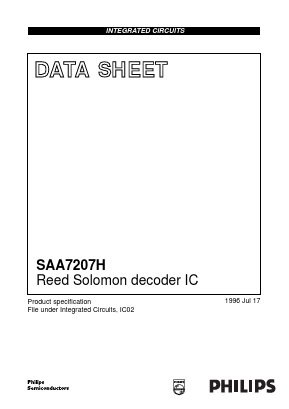 SAA7207H Datasheet PDF Philips Electronics