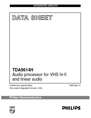 TDA9614H Datasheet PDF Philips Electronics