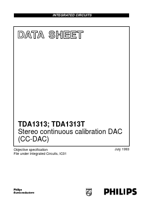 TDA1313T Datasheet PDF Philips Electronics