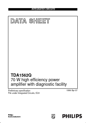 TDA1562Q Datasheet PDF Philips Electronics