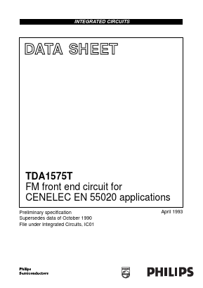 TDA1575 Datasheet PDF Philips Electronics