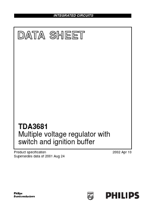 TDA3681 Datasheet PDF Philips Electronics